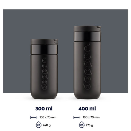Dopper Travel Mug 400 ml - Blazing Black