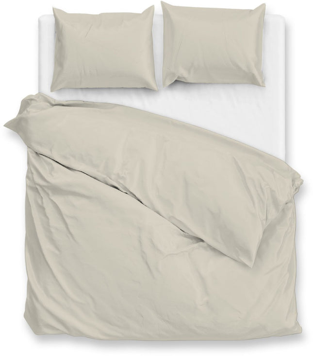 Heckettlane Dekbedovertrek Percalle, Cool beige, 240x200/220 cm