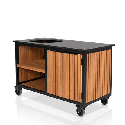 Fraaii Buitenkeuken Bamboo Teak Oil Rhombus Storage