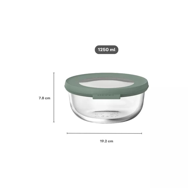 Mepal Cirqula Glazen Multikom Rond 1250 ML - Nordic Sage
