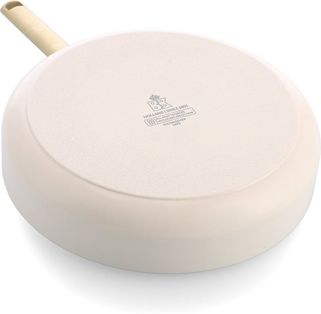 BK Sublime Hapjespan met Deksel 28 cm - Cream White