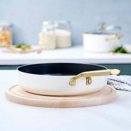 BK Sublime Hapjespan met Deksel 28 cm - Cream White