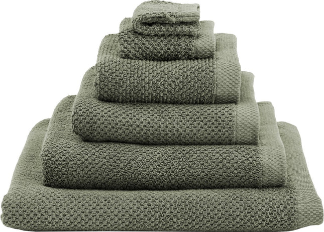 Heckettlane Handdoek Grant kleur army green, 50x100 cm
