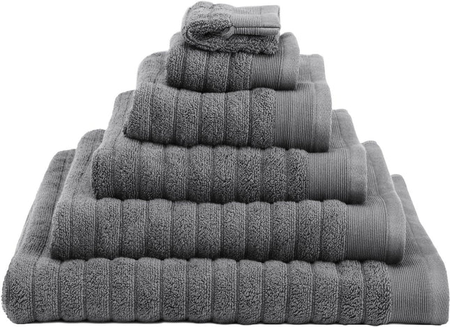 Heckettlane Handdoek Prestige kleur antraciet, 50x100 cm