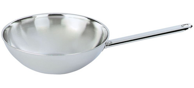 Demeyere Wok met steel zilver -  30 cm