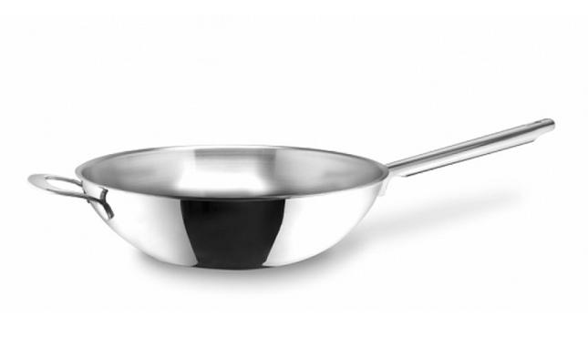 Habonne wok triply met tegengreep robust - 34 cm