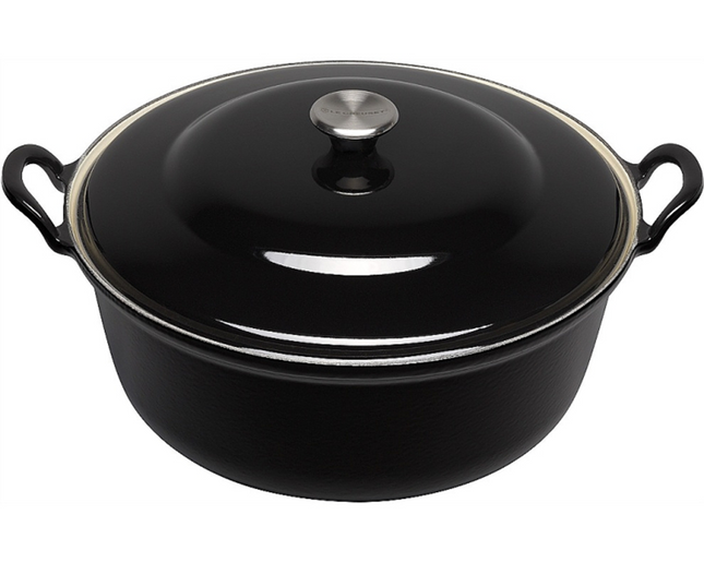 Le Creuset Faitout Braad-/Stoofpan - Ø 24cm -  Black Onyx Zwart