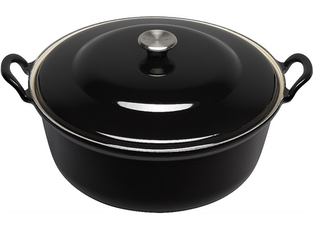 Le Creuset Faitout Braad-/Stoofpan - Ø 28cm - Black Onyx zwart