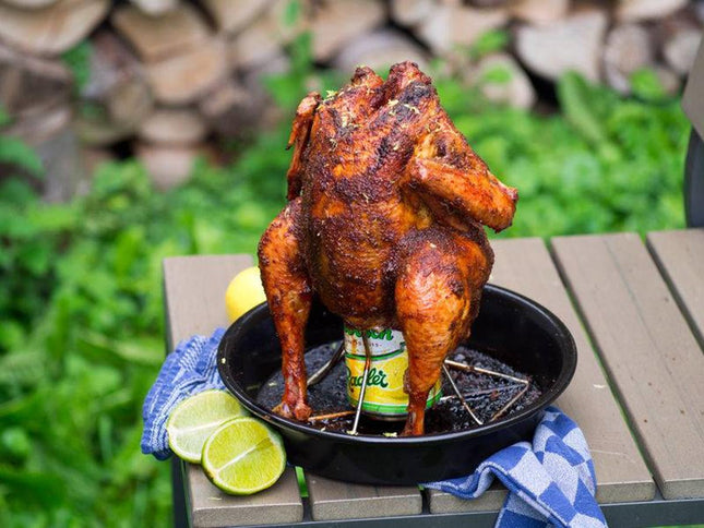 Big Green Egg Beer Can Chicken Roaster