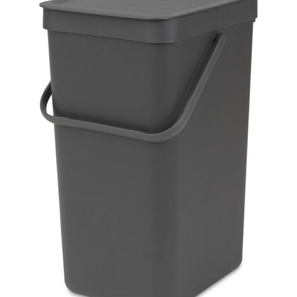 Brabantia Sort & Go Prullenbak - 16 liter - Grijs