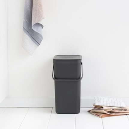 Brabantia Sort & Go Prullenbak - 16 liter - Grijs