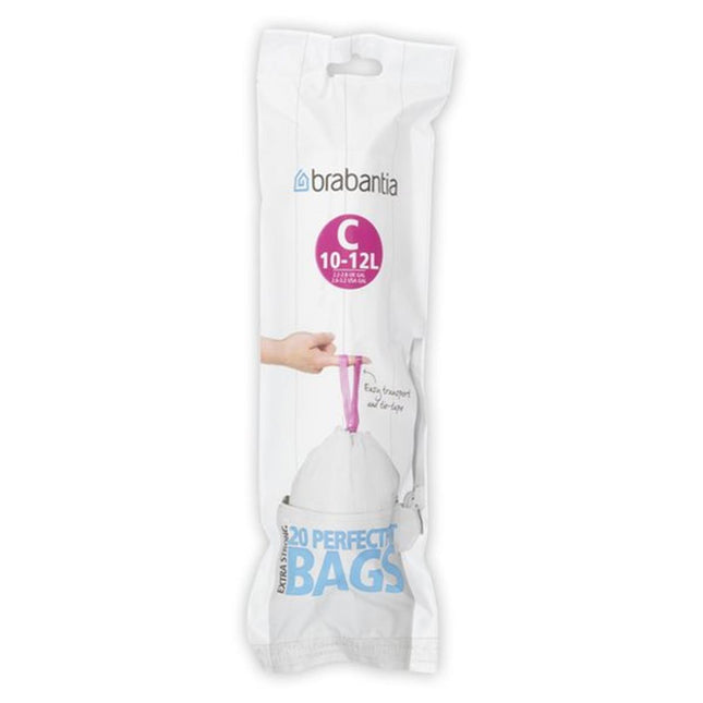 Brabantia Afvalzak PerfectFit C, 10-12 Liter - 20 stuks