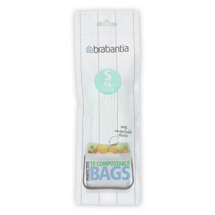 Brabantia PerfectFit afvalzakken - code S - 6 liter - 10 stuks - groen