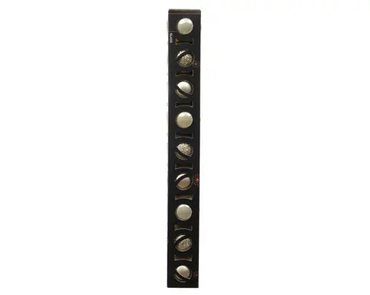 Koker met 9 kerstballen glas - Ø 3cm - Parel