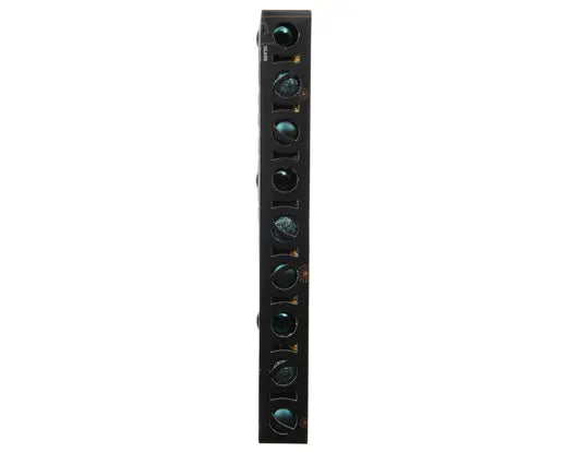 Koker met 9 kerstballen glas - Ø 3cm - Emerald