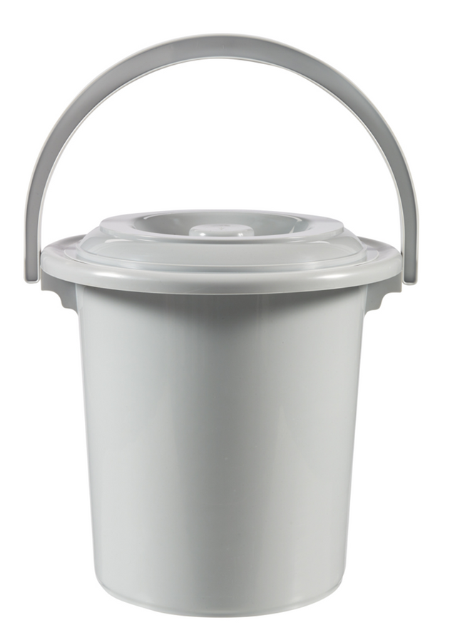 Curver Toiletemmer met deksel - 10 liter - Ø 31cm