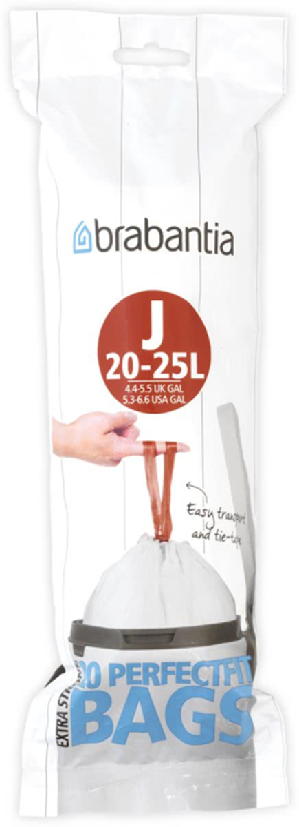 Brabantia PerfectFit Afvalzakken - 20-25 liter - Code J - 20 stuks