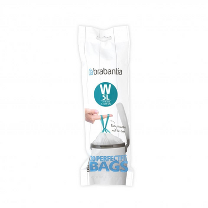 Brabantia PerfectFit Afvalzakken - 5 liter - Code W - 20 stuks