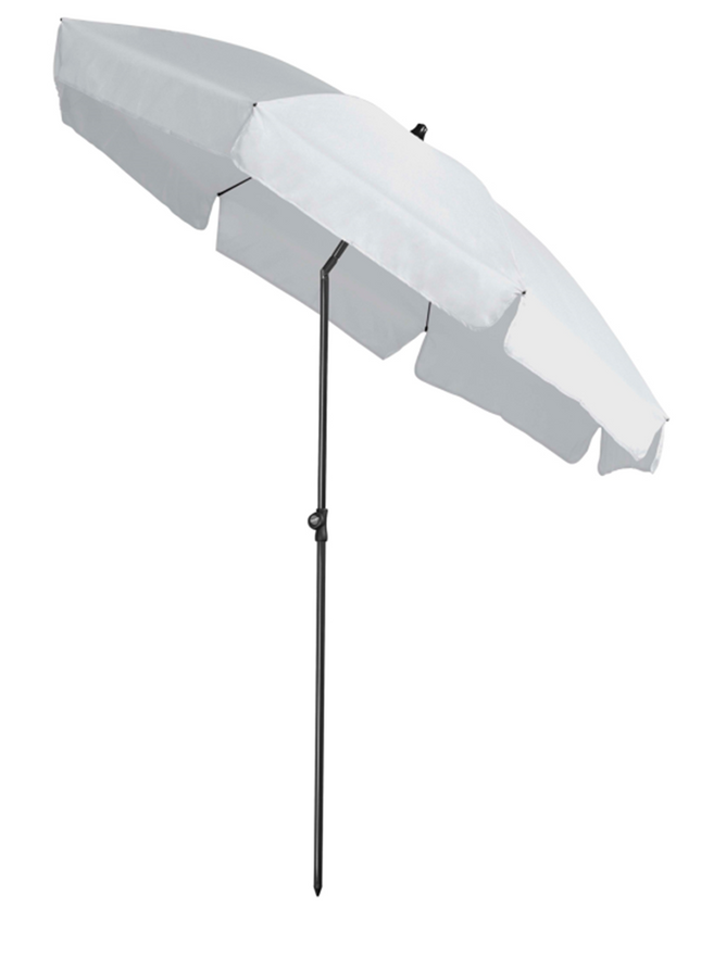 Platinum Aruba parasol met volant Ø2 m - wit