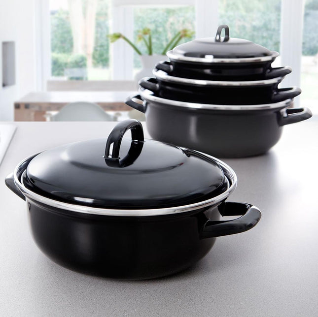 BK Fortalit Braadpan Zwart - 4 liter