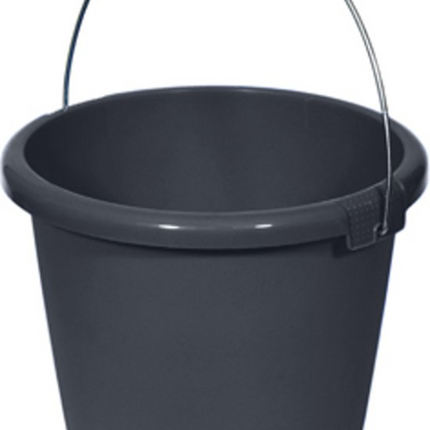 Curver emmer met stalen hengsel - 10 liter - antraciet