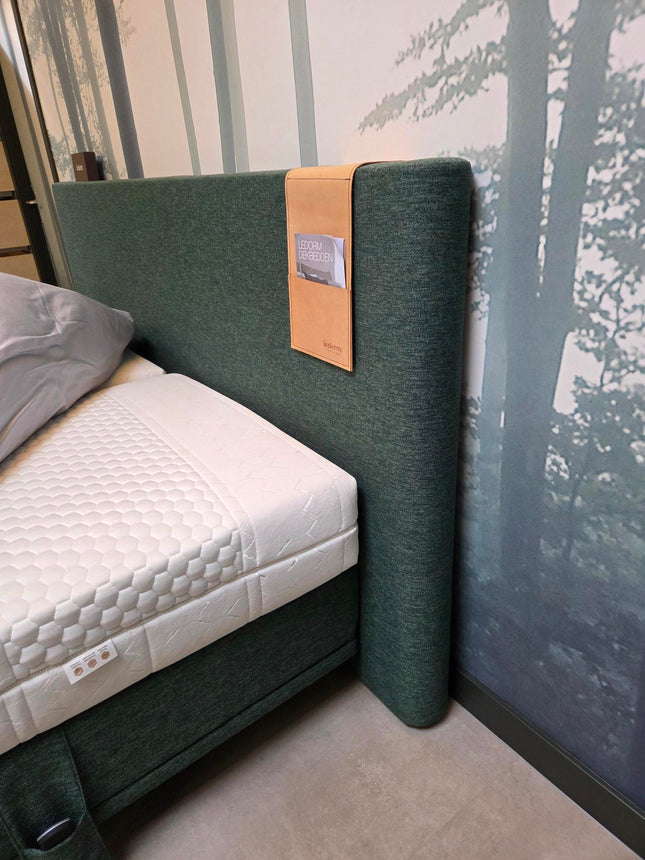 Ledorm, Showmodel Boxspring 4-motorig incl. hoofdbord/sierlijst, geen matrassen!