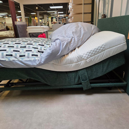 Ledorm, Showmodel Boxspring 4-motorig incl. hoofdbord/sierlijst, geen matrassen!