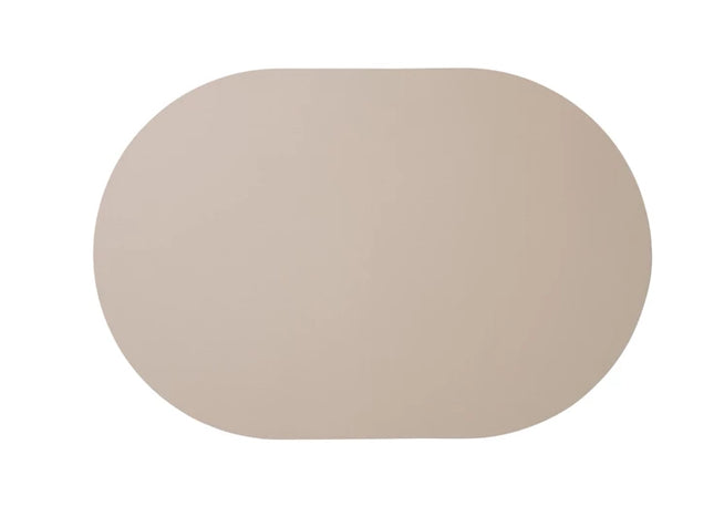 ASA Leather Optic Placemat Oval 33x49,5 cm - stone
