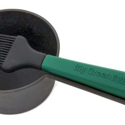 Big Green Egg Cast Iron Sauce Pot with Basting Brush