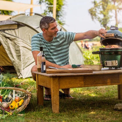 Big Green Egg Minimax met carrier en hoes