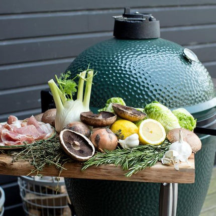 Big Green Egg XLarge Kamado BBQ Groen met IntEGGrated Nest & Zijtafels