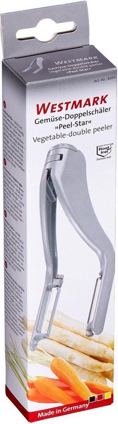 Westmark dubbele Groente-/Aspergeschiller aluminium/RVS - 192x50x31mm