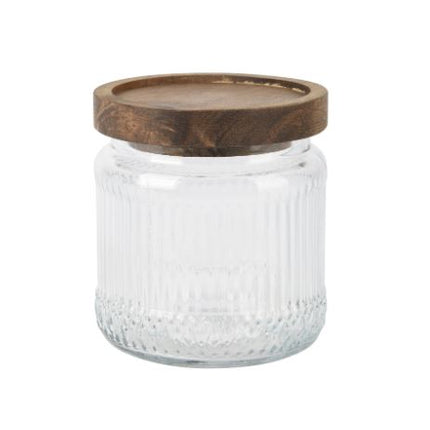 Opbergpot glas - Ø 9,9 x h. 10,6 cm