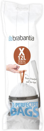 Brabantia PerfectFit Afvalzakken - 10-12 liter - Code X - 20 stuks