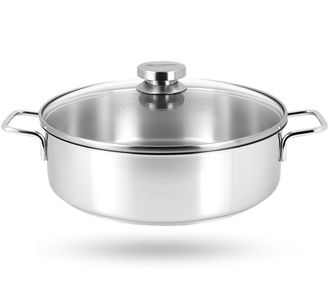 Demeyere Apollo braadpan met glasdeksel - 24 cm