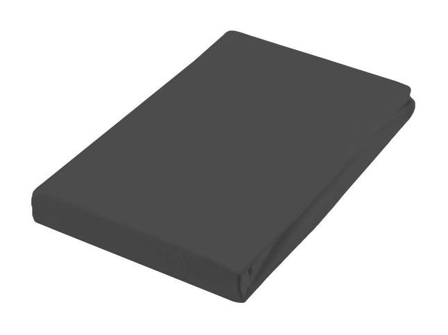 Hoeslaken Beddelicious Jersey Maat: 140-160/200-220 cm, Kleur: Nightgrey
