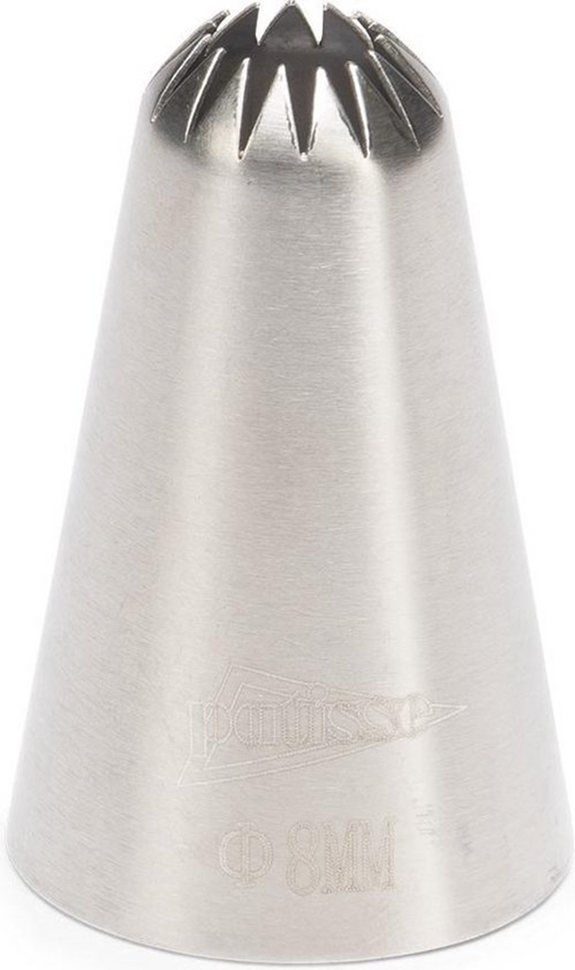 Patisse Spuitmondje RVS Rozet - 6 mm