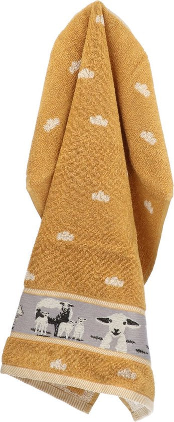 Bunzlau Castle Keukendoek Sheep Yellow