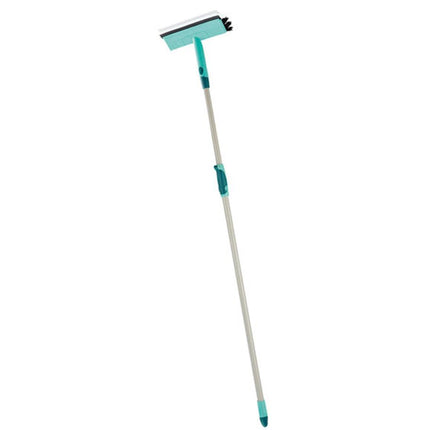 Leifhet raamwisser + borstel 28cm + telescoopsteel click systeem 110-190 cm