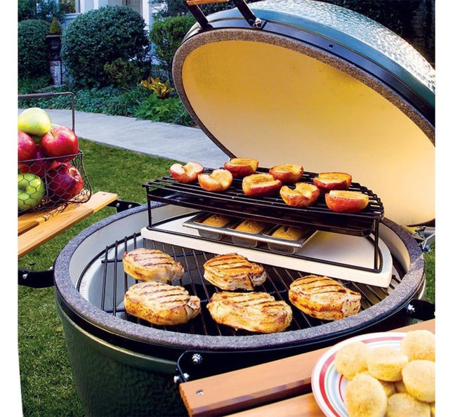 Big Green Egg Half Moon Baking Stone/Conveggtor XL