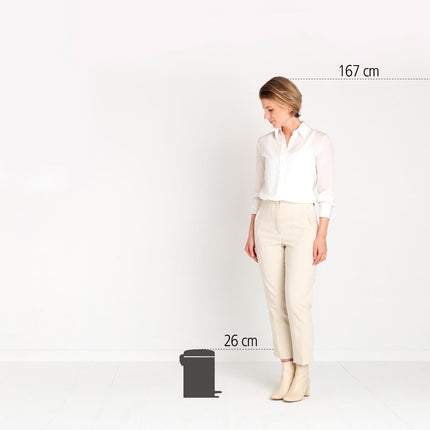 Brabantia Pedaalemmer New lcon - 3 liter - wit