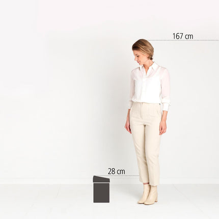 Brabantia afvalemmer Touch Bin - Matt Steel Fingerprint Proof - 3 liter