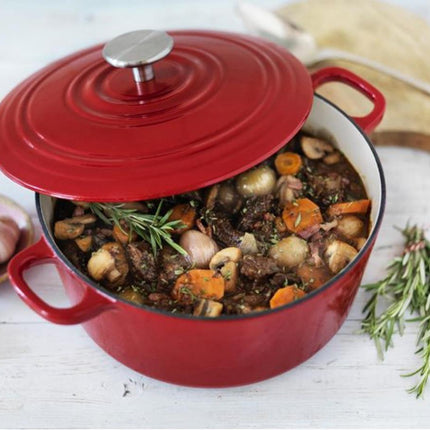 BK Bourgogne Braadpan 28 cm- Chili Red