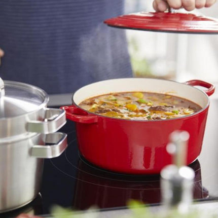 BK Bourgogne Braadpan 28 cm- Chili Red