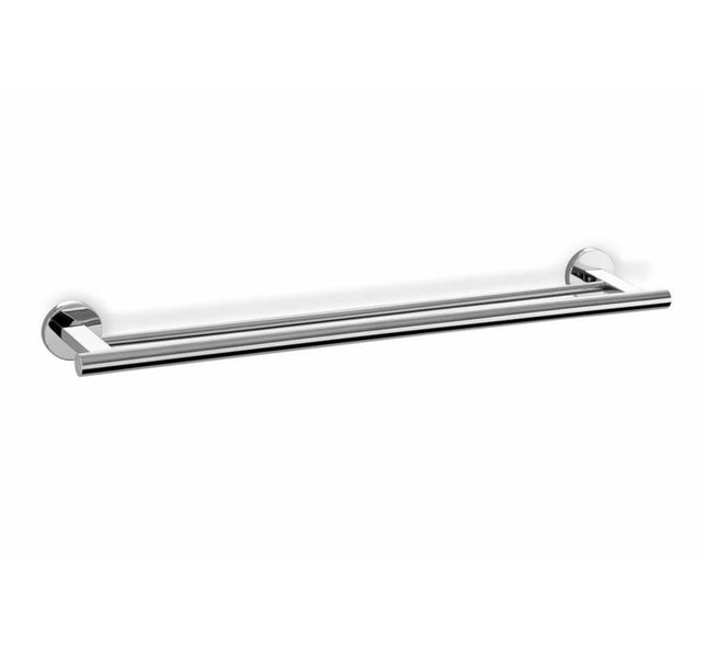 Zack Scala handdoekstang dubbel - 66 cm chroom