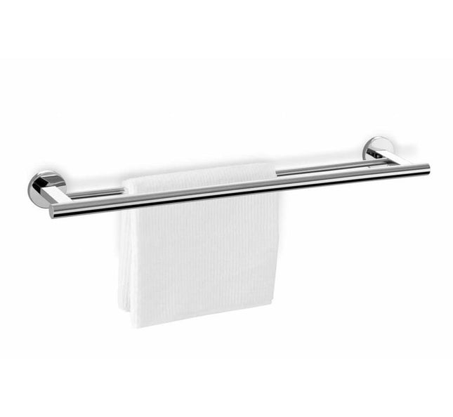 Zack Scala handdoekstang dubbel - 66 cm chroom