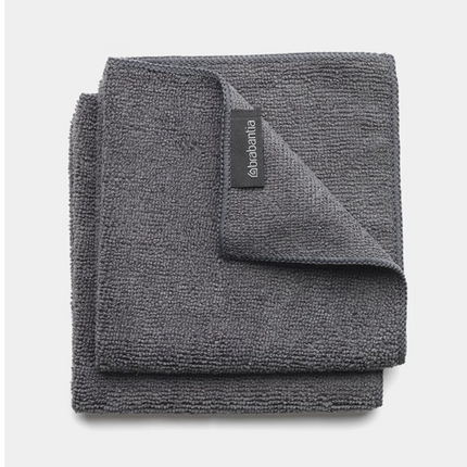 Brabantia SinkSide Schoonmaakdoekjes Microvezel set van 2 stuks - Dark Grey