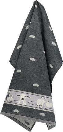Bunzlau Castle Tea Towel Sheep - Black
