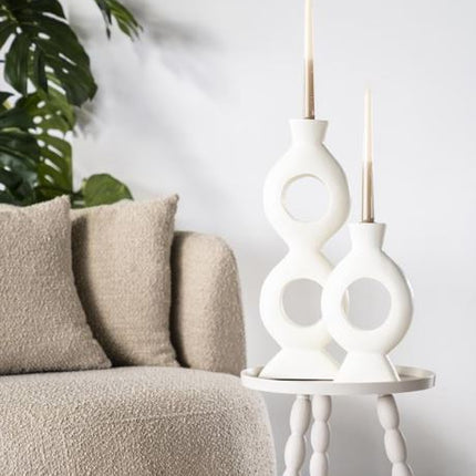 BY-BOO kandelaar Torch large - 18x7x48cm - white