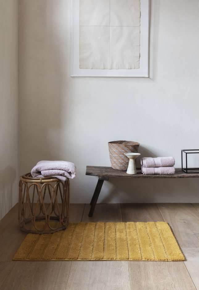 California badmat 60x100 cm - oker geel